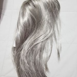 Long-Length WhisperLite® Topper Hair Piece by Paula Young #51 Pretty Pewter Gray